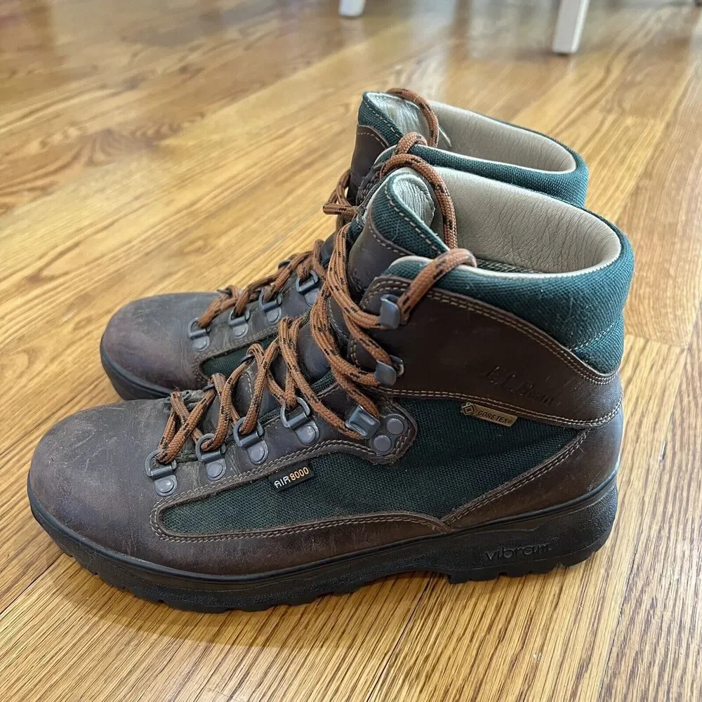 L.L. Bean Cresta Air 8000 Goretex Hiking Boots‎ Leather Mens 7 M, Womens 8.5 M